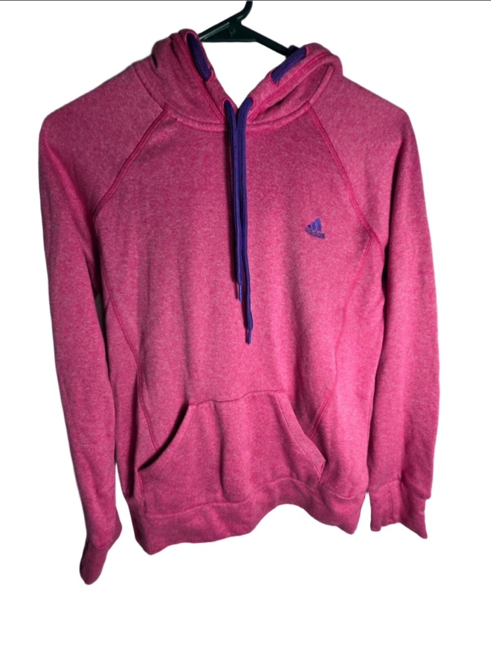 Women's Adidas Climawarm Hoodie Pink Purple M athleisure workout fall trendy
